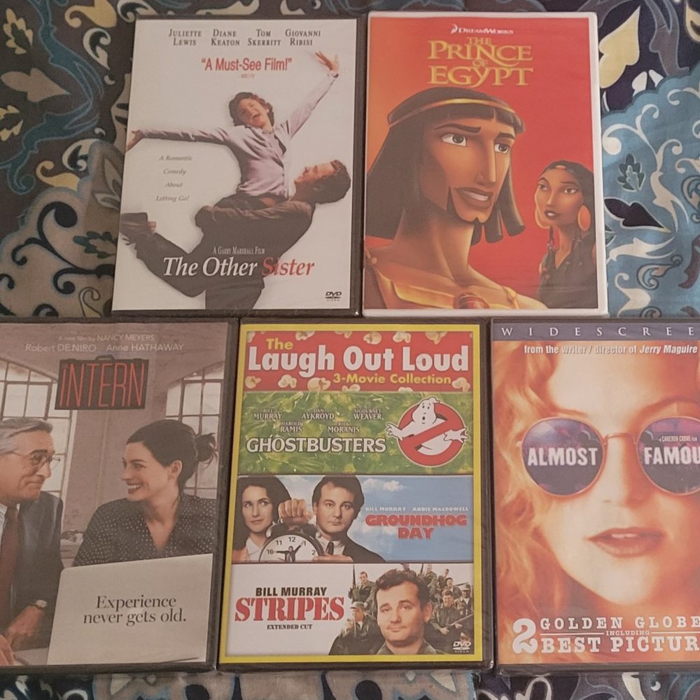 Brand NEW! Lot of 5 Great DVD Movies (Including 1 Triple Feature) = 7 Movies!